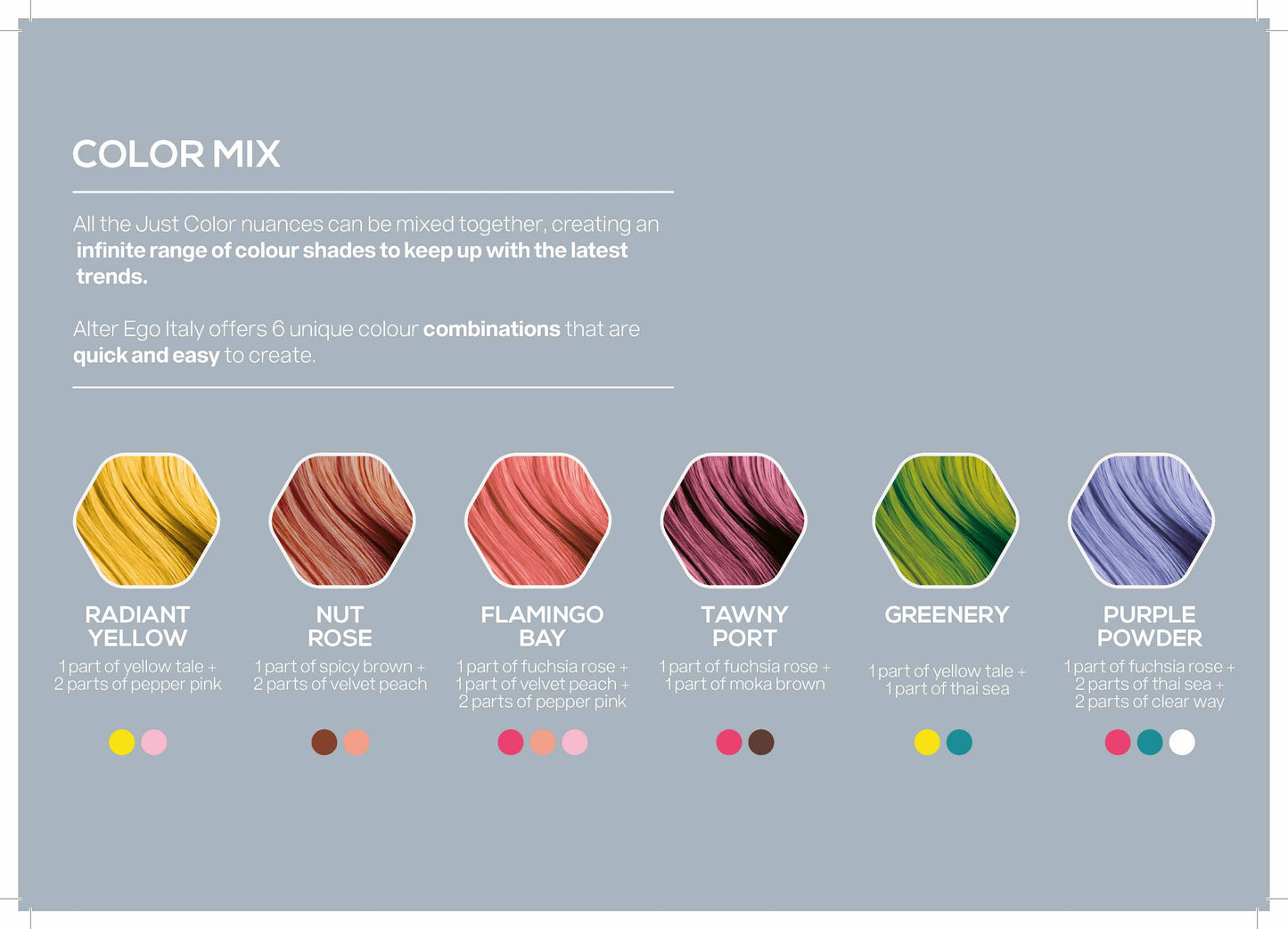 ALTER EGO ITALY- Just Color Series (14 Shades - Select from Menu)