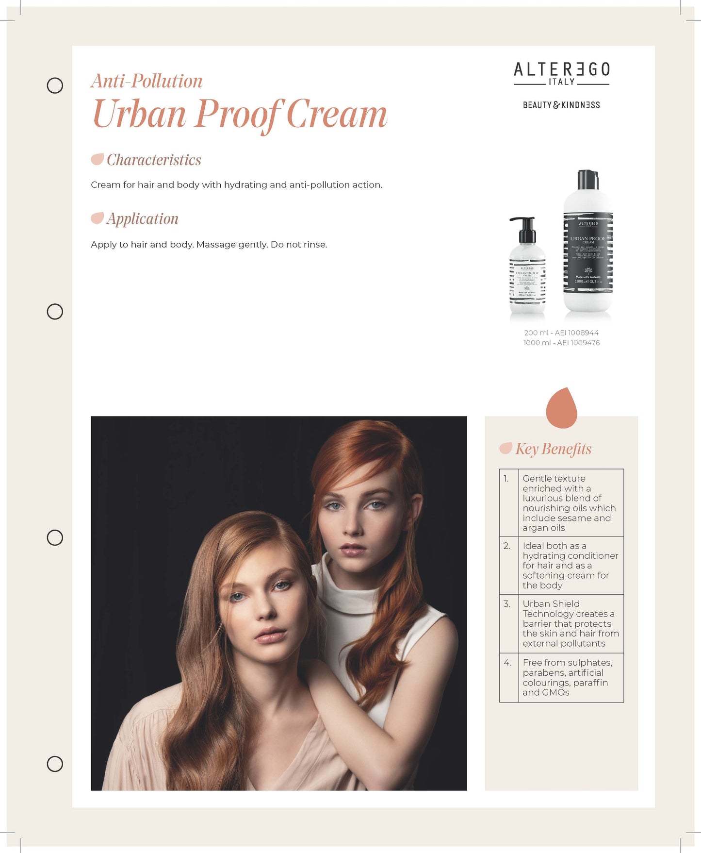 ALTER EGO ITALY  - Urban Proof Collection - Urban Proof Instant Dry Shampoo