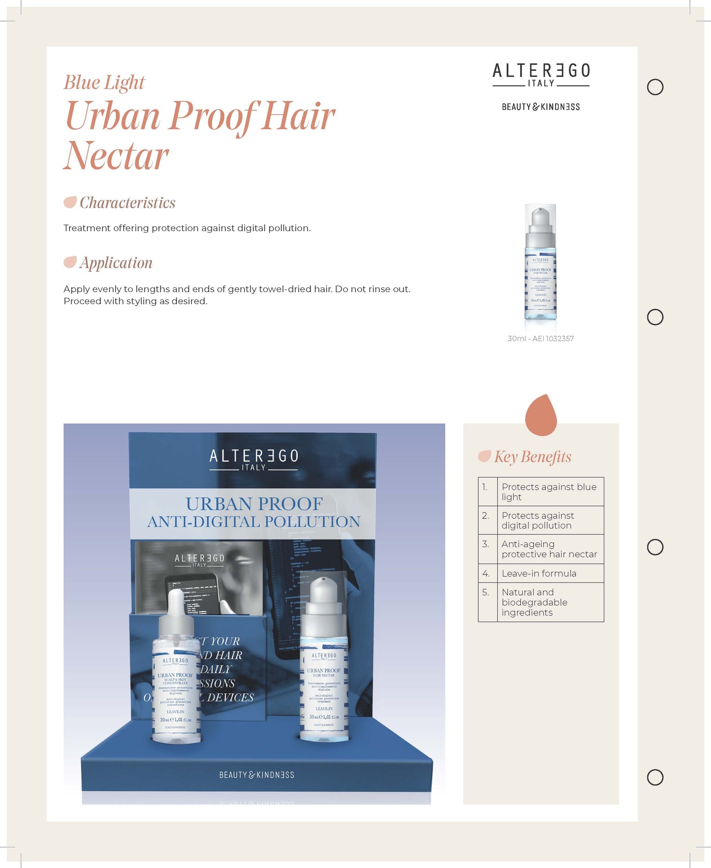 ALTER EGO ITALY  - Urban Proof Collection - Urban Proof Instant Dry Shampoo
