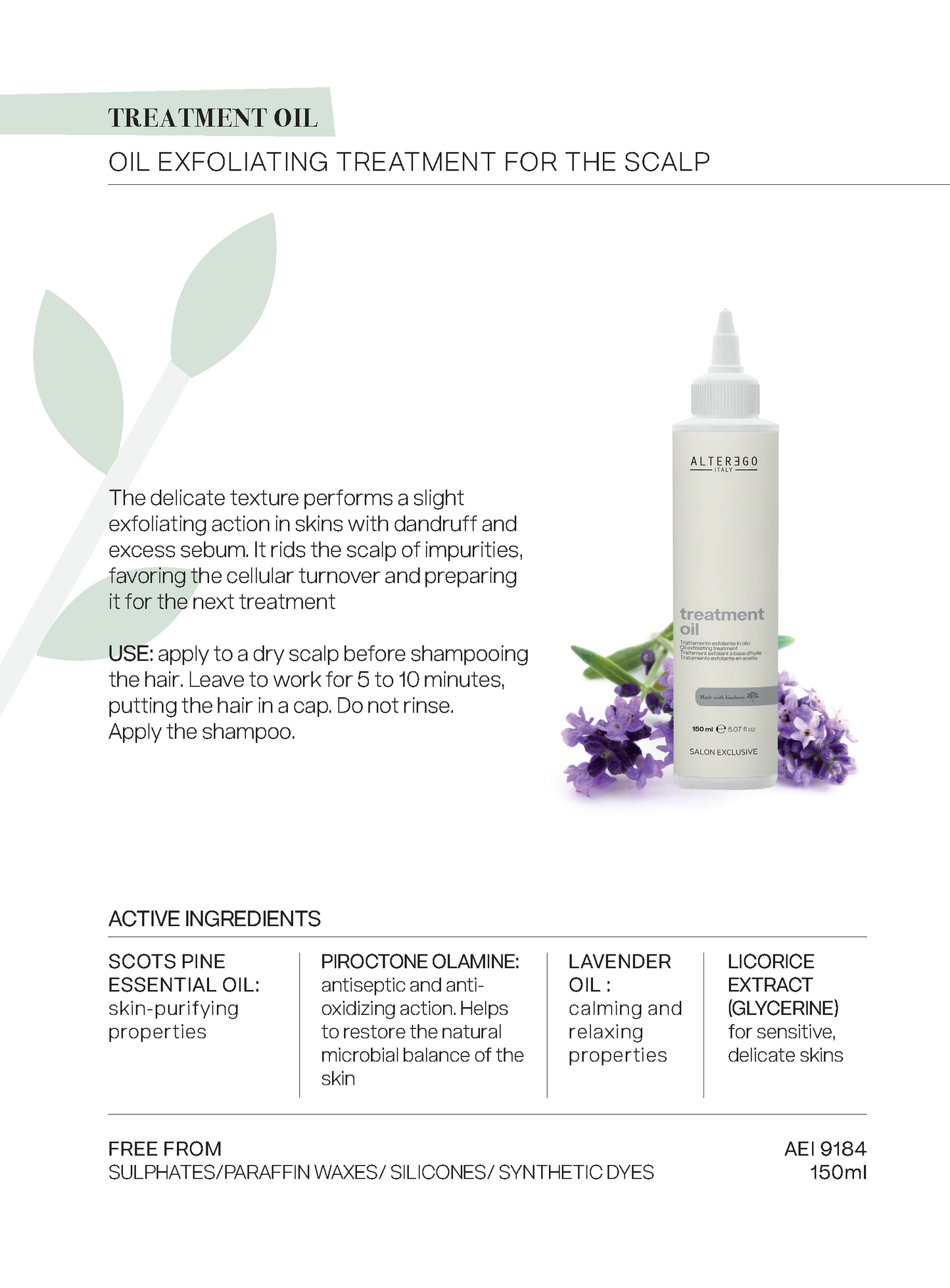 Alter Ego Italy — Master Care Collection - Scalp products and rituals