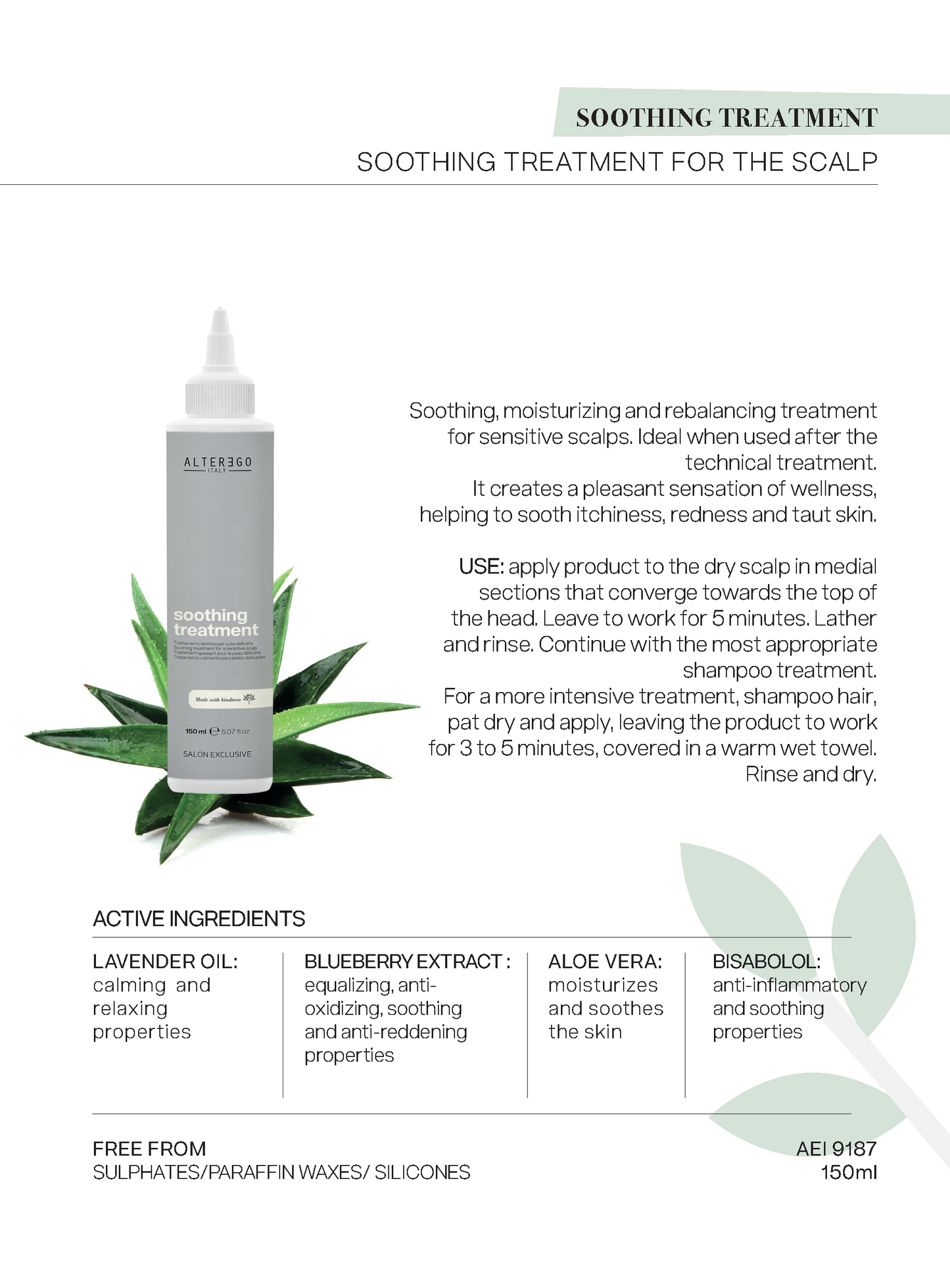 Alter Ego Italy — Master Care Collection - Scalp products and rituals