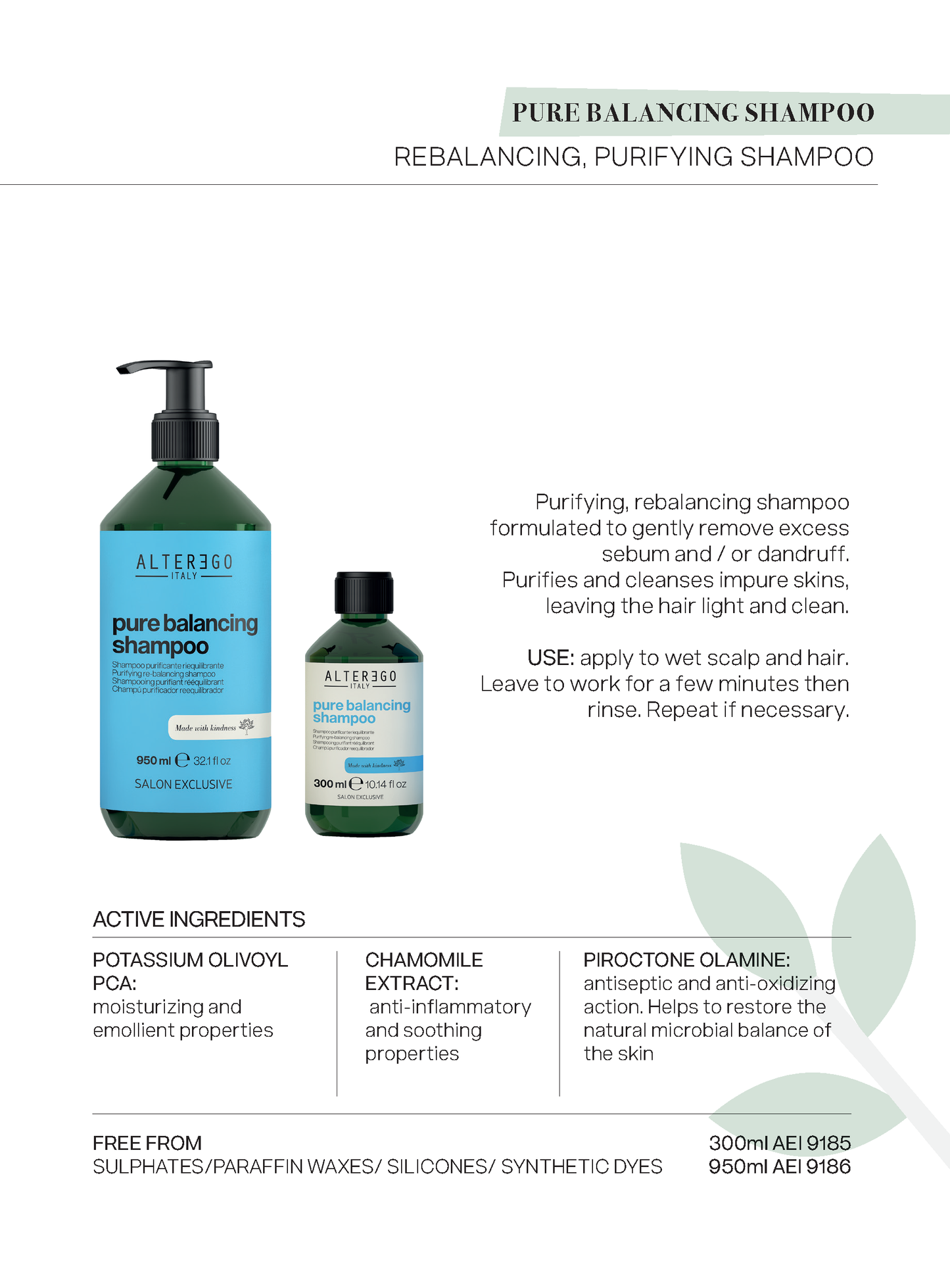 Alter Ego Italy — Master Care Collection - Scalp products and rituals