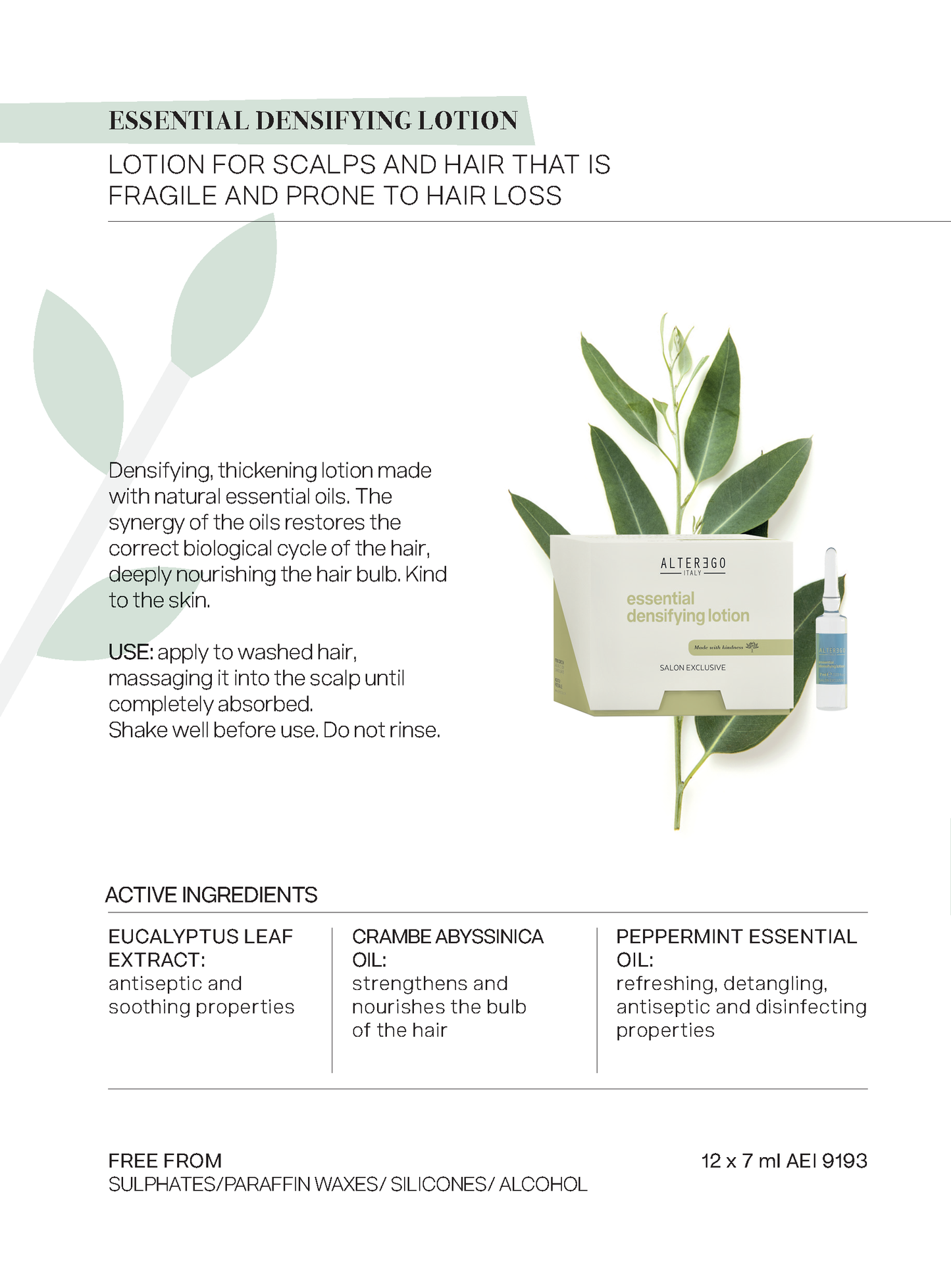 Alter Ego Italy — Master Care Collection - Scalp products and rituals