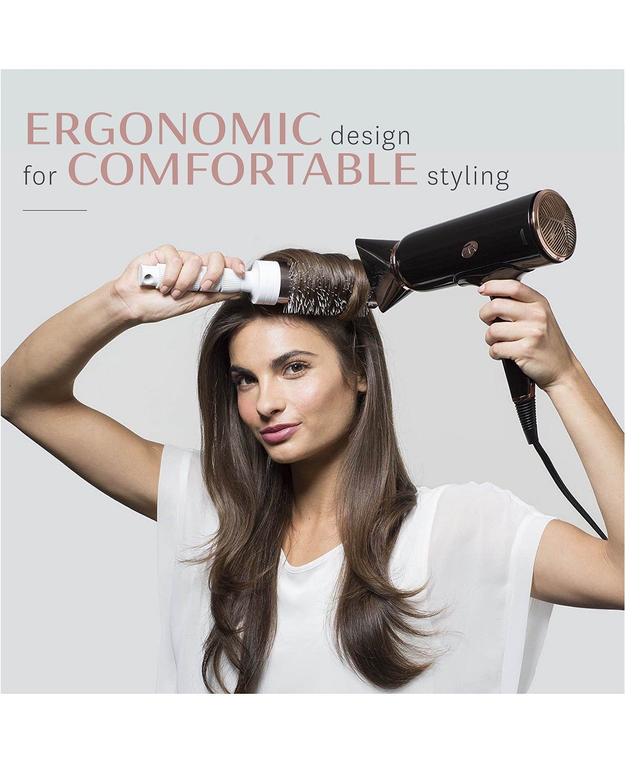 T3 Cura Luxe Professional Ionic Hair Dryer with Auto Pause Sensor