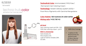 TECHNOFRUIT COLOR Permanent Hair Colour: 8/27 Light Blonde Iris Brown