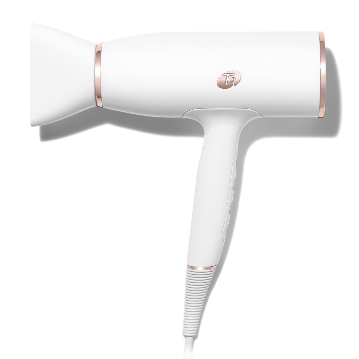 T3 Black Hair Dryer with Rose Gold Accents T3 Featherweight Compact Folding Hair Dryer with Dual  main image 2
